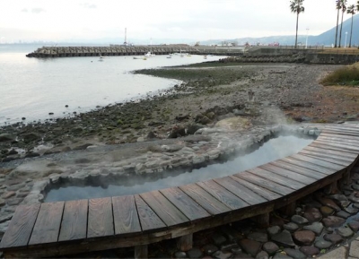 حمام رمال وينابيع شاطئ بيبو الحارة