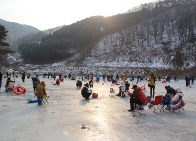  مهرجان يانغبيونغ  للصيد الجليدي 