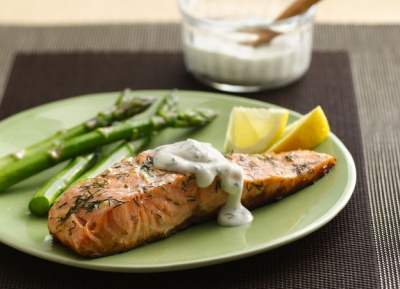  Marinated Salmon with Dill Potatoes  